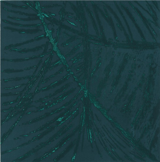 Maria Krasnodębska, Ślady pejzażu zapamiętanego VI, odprysk kredkowy, 50x50cm, 2017
